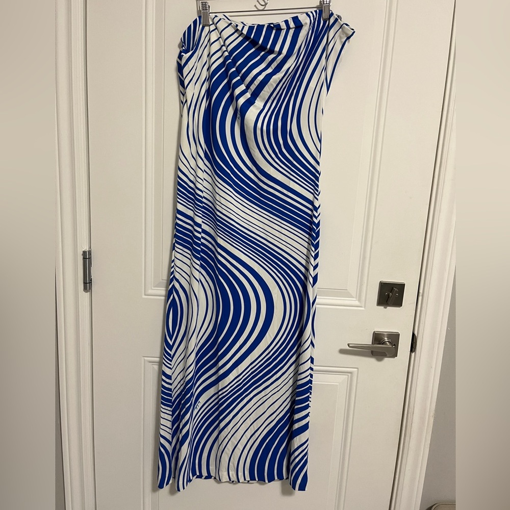 NWT - Ice Iceberg Women’s Azure Maxi Skirt -  Made in Italy - EU 50 / US 34